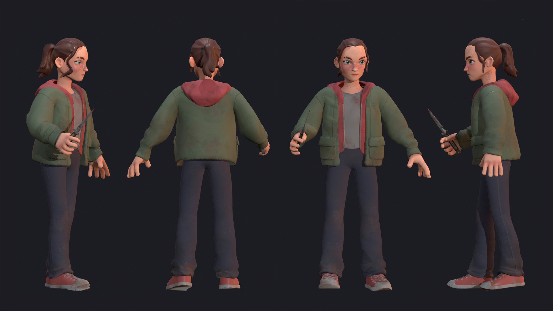 Modelado 3D Ellie